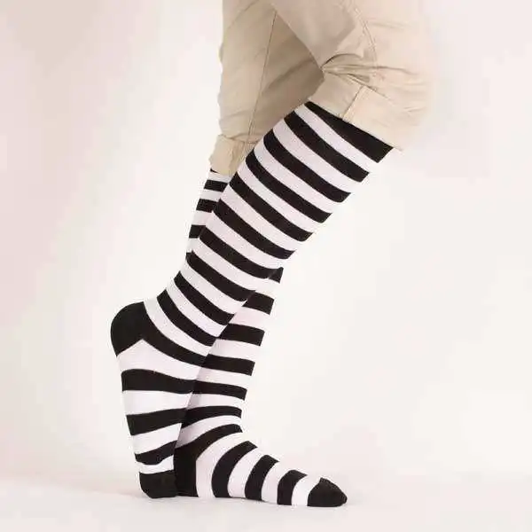 جوراب ساق بلند بچگانه مدل راه راه کد AS1194