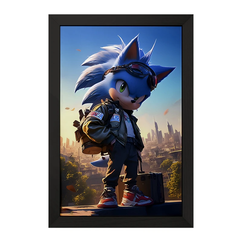 تابلو خندالو مدل سونیک (Sonic) کد F7177