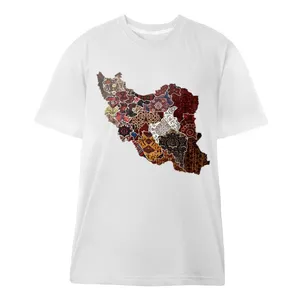 تی شرت آستین کوتاه مردانه مدل فرش ایرانی