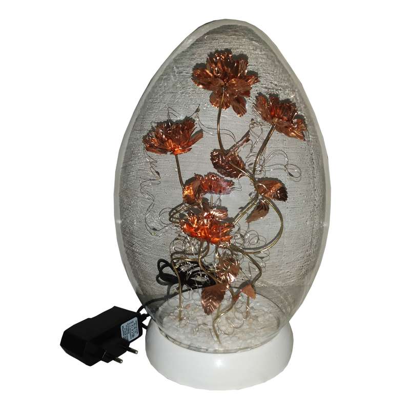 دکوری مسی مدل گل چراغ دار کد B02