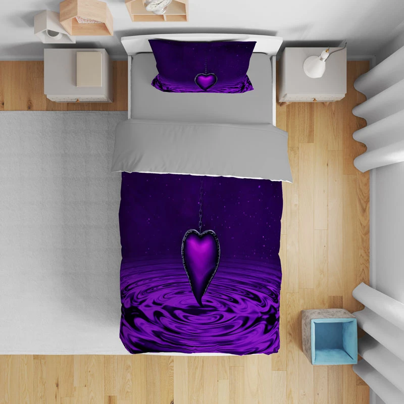 سرویس روتختی مدل قلب T5613 تک نفره 5 تکه