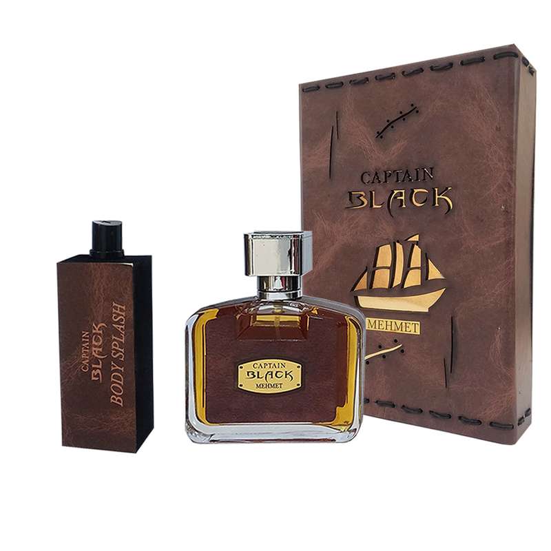 ست ادو پرفیوم مردانه مهمت مدل کاپیتان بلک حجم 100 میلی لیتر