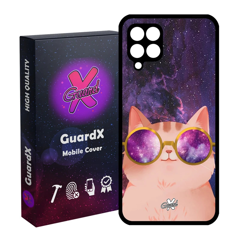 کاور گارد ایکس طرح Cat مدل Glass10078 مناسب برای گوشی موبایل سامسونگ Galaxy A12
