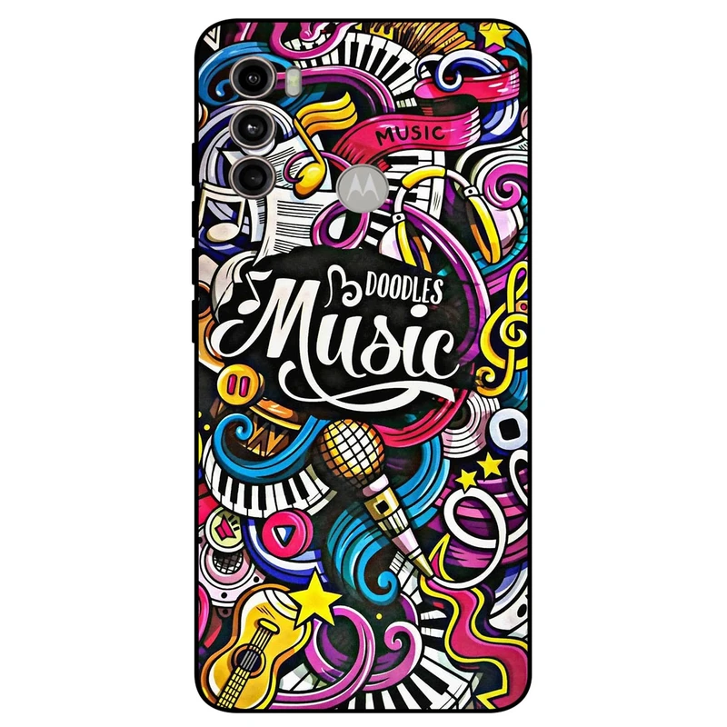 کاور مگافون طرح موزیک مدل 8241 مناسب برای گوشی موبایل موتورولا Moto G60