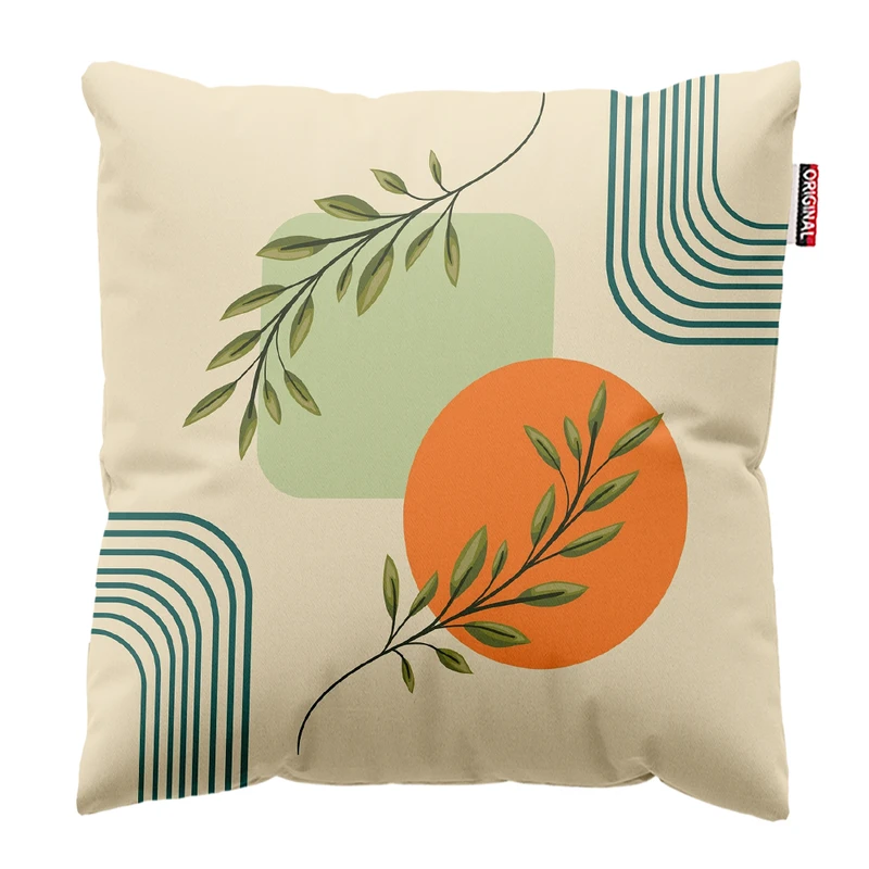 کوسن پاد آفرین مدل بوهو طرح مینیمال کد PK402924 سایز 40*40 سانتی متر