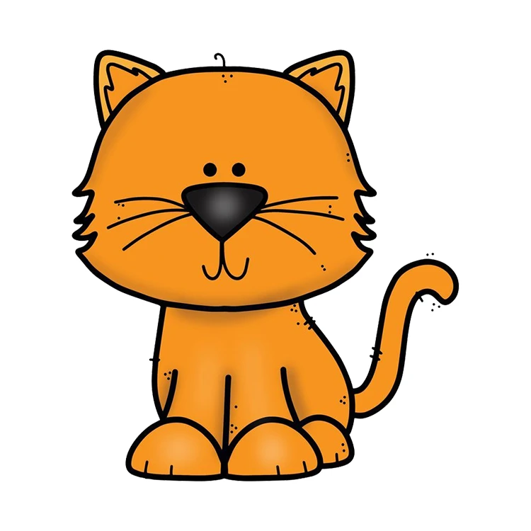 استیکر پارچه و لباس پاد آفرین مدل کارتونی طرح گربه کیوت فانتزی کد S3618