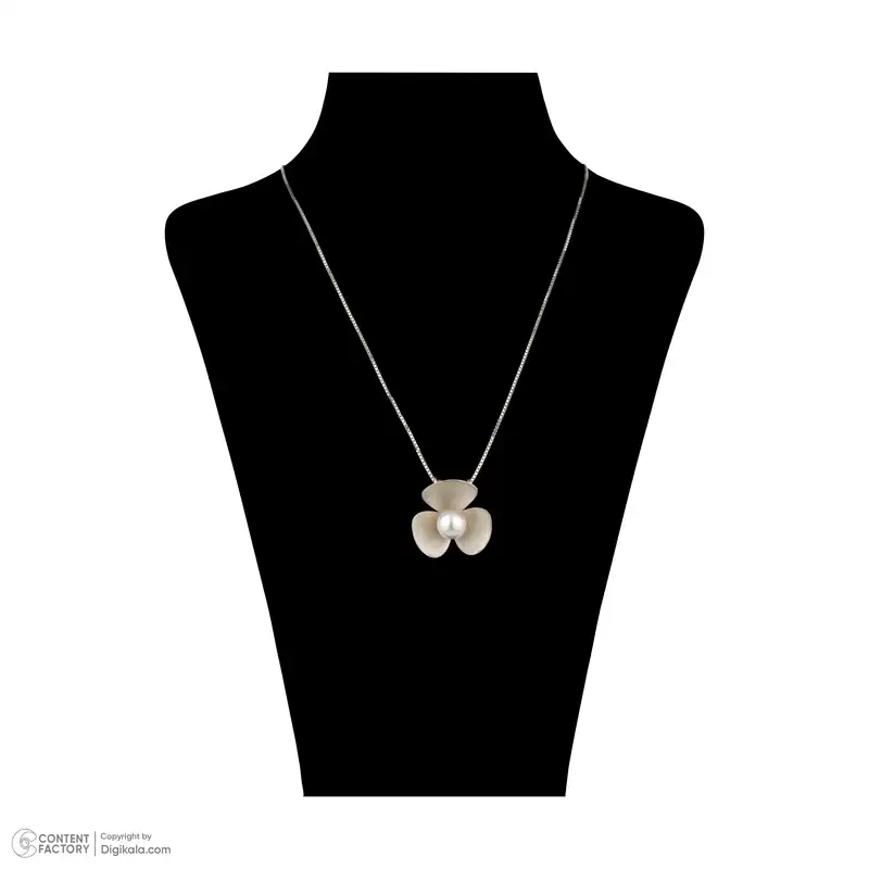 گردنبند نقره زنانه مدل فلاور 536