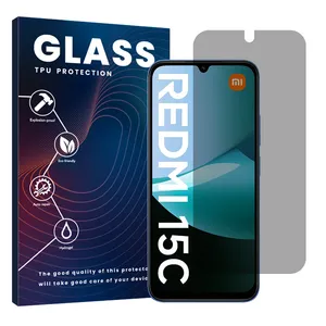 Glass Resistant model privacy screen protector suitable for Xiaomi Redmi 15C Mobile phone 