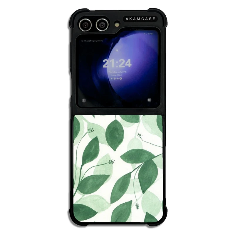 کاور آکام مدل AMCWSGZFLIP5-LEAVES4 مناسب برای گوشی موبایل سامسونگ Galaxy Z Flip 5