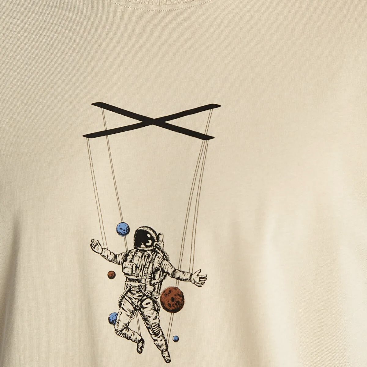 تی شرت آستین کوتاه مردانه ال سی وایکیکی مدل Cotton-SpaceMan -  - 3