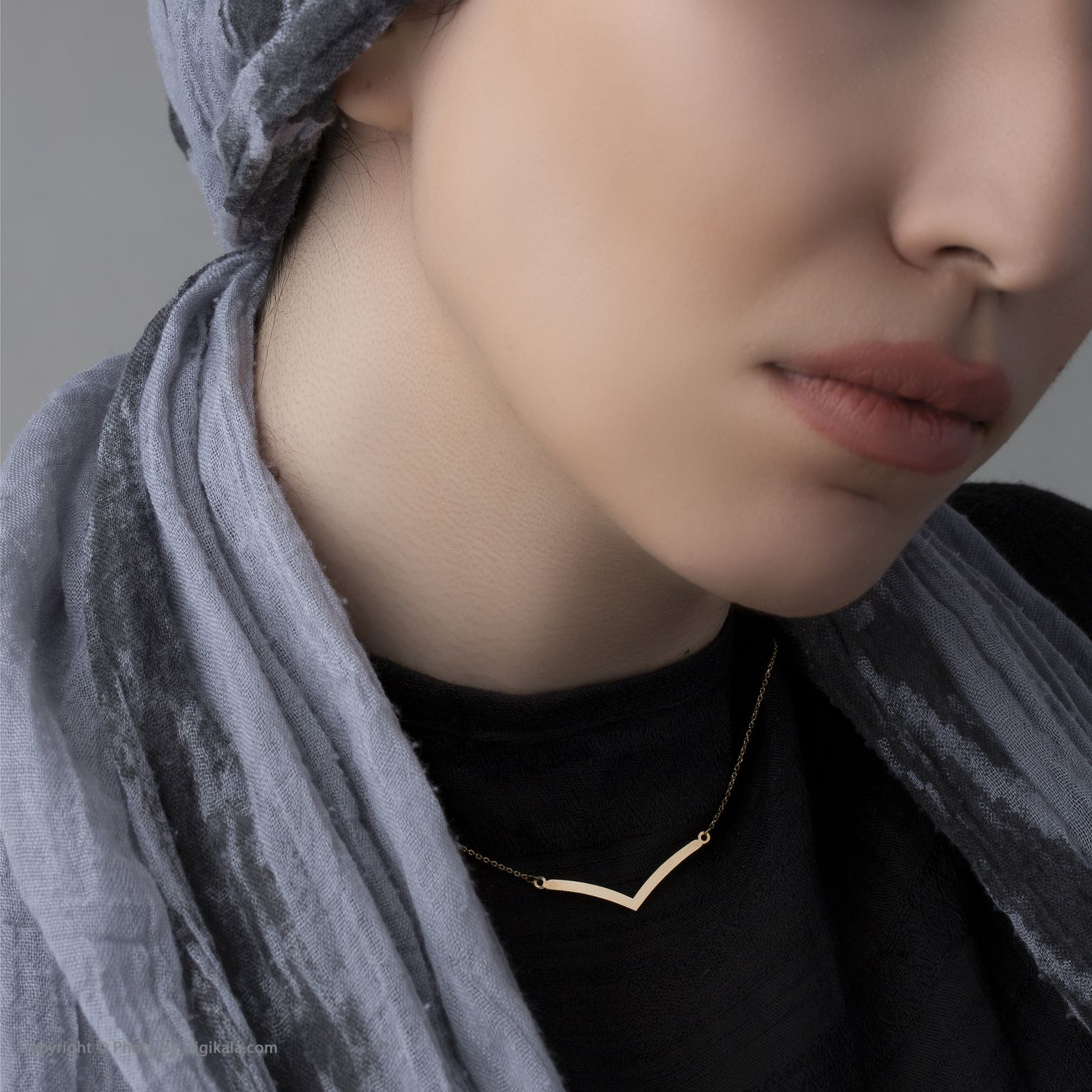 گردنبند طلا 18 عیار زنانه ماهک مدل MM0404 طرح هفت باز - دلبری -  - 6