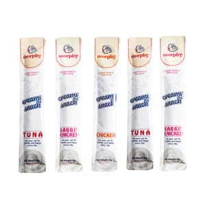 بستنی گربه مورفی مدل مرغ و گوشت خرگوش و ماهی وزن 15 گرم مجموعه 5 عددی