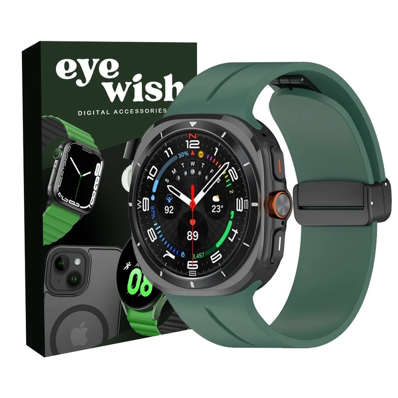 بند آی ویش مدل Magnetic Silicone مناسب برای ساعت هوشمند وونک S26 Ultra 49mm 