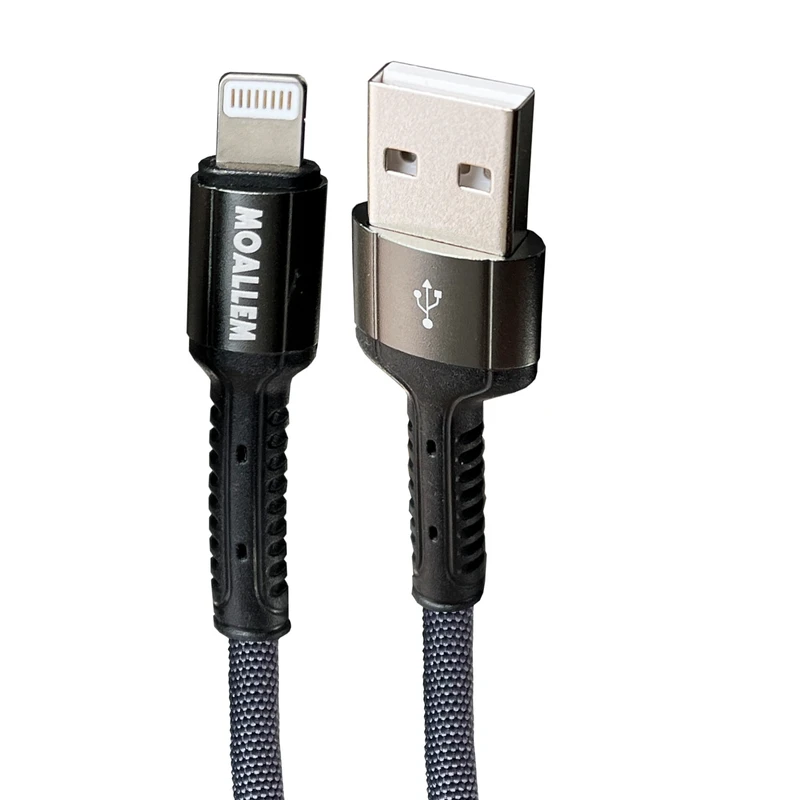 کابل تبدیل USB به لایتنینگ معلم مدل iPhone X طول 1 متر