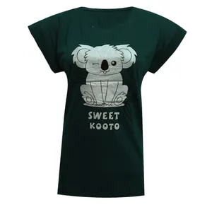 تی شرت آستین کوتاه زنانه مدل تدی کد DKCOP 255