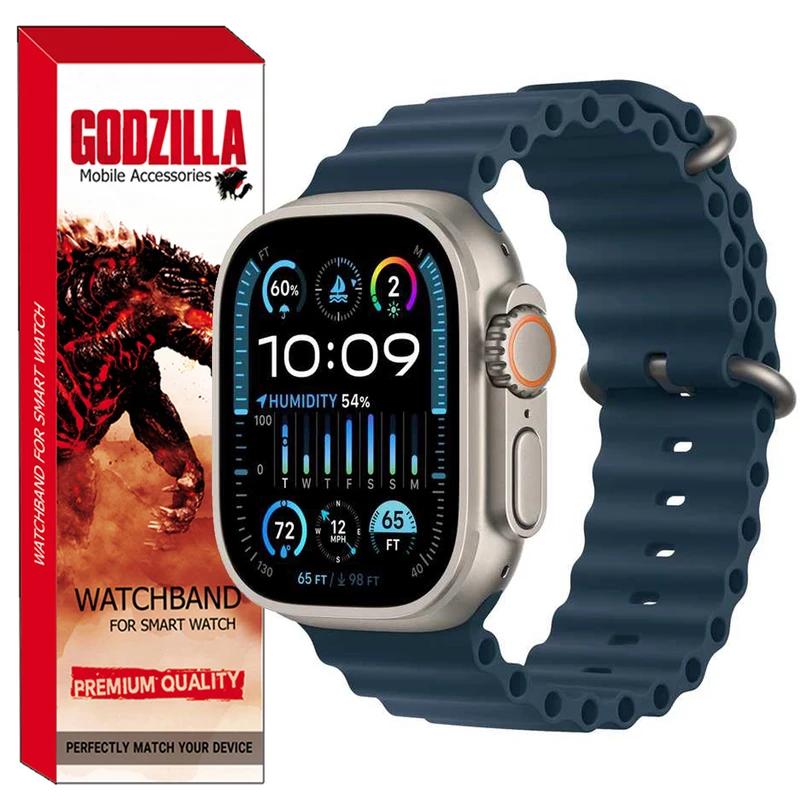 بند گودزیلا مدل OCEAN مناسب برای اپل واچ  Ultra 2 49mm