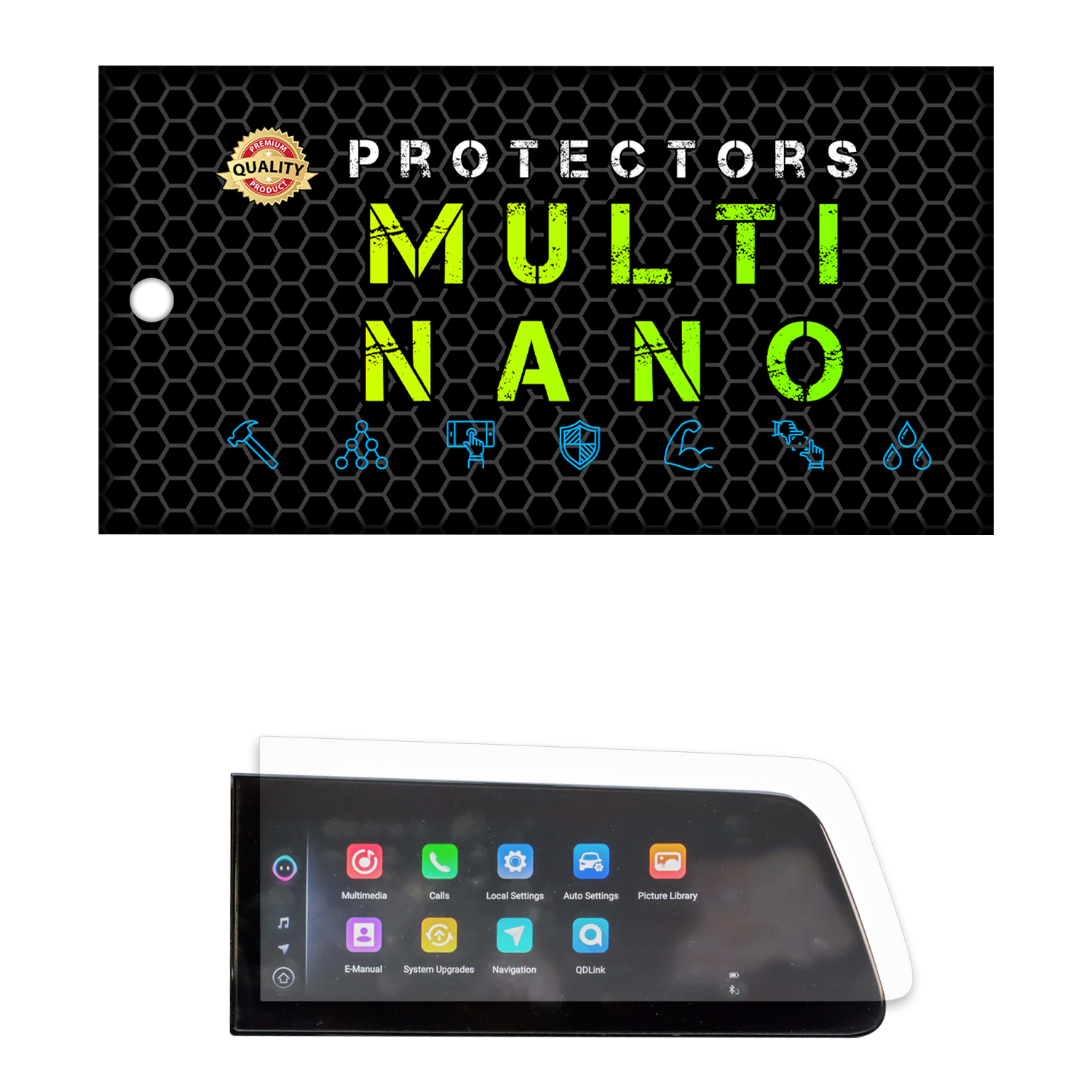 محافظ صفحه نمایش آنتی رفلکس مانیتور خودرو مولتی نانو مدل X-S1M مناسب برای ام وی ام X33 Cross AT