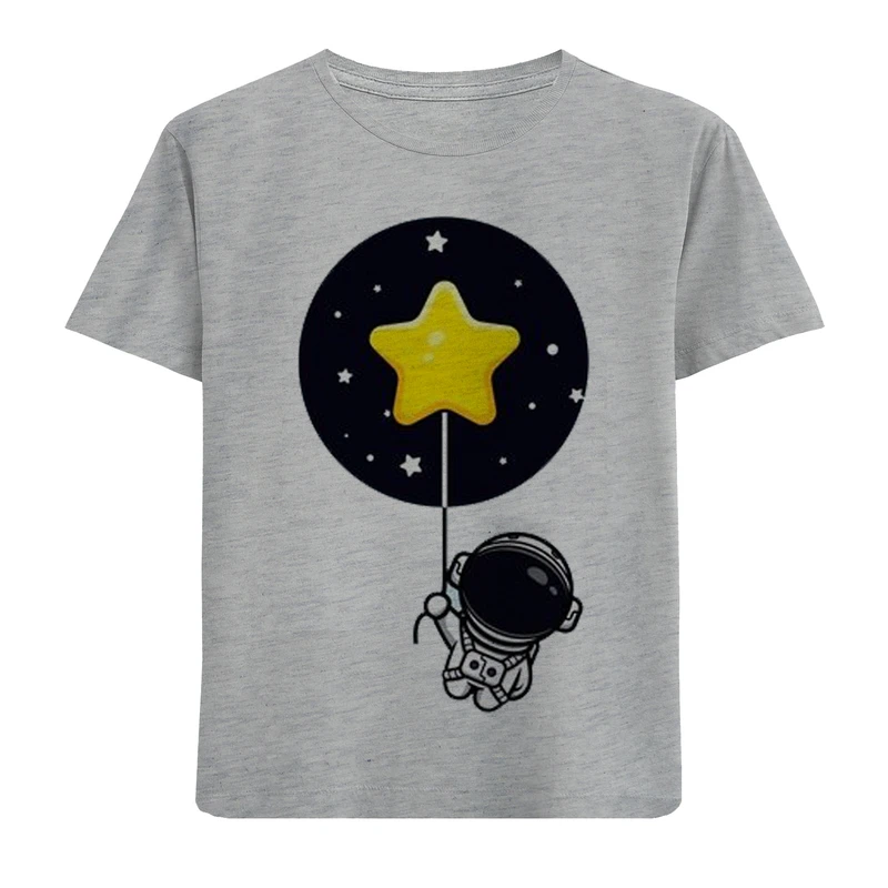 تی شرت آستین کوتاه بچگانه مدل شب وستاره F912