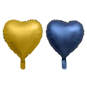 بادکنک فویلی طرح قلبی مدل chrome شماره vg001 مجموعه دو عددی 