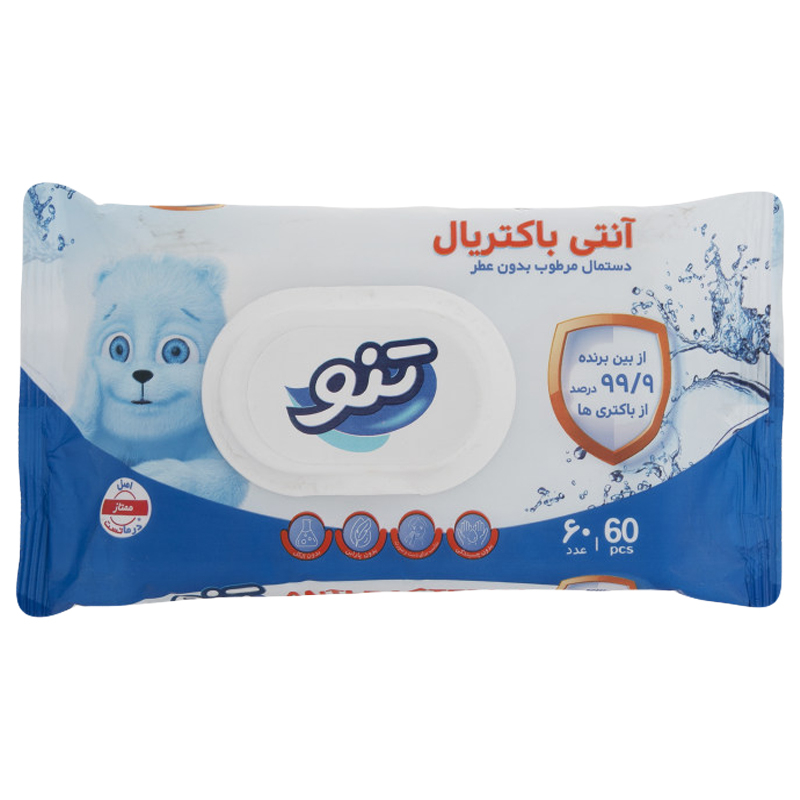 دستمال مرطوب تنو مدل آتنا مجموعه 3 عددی