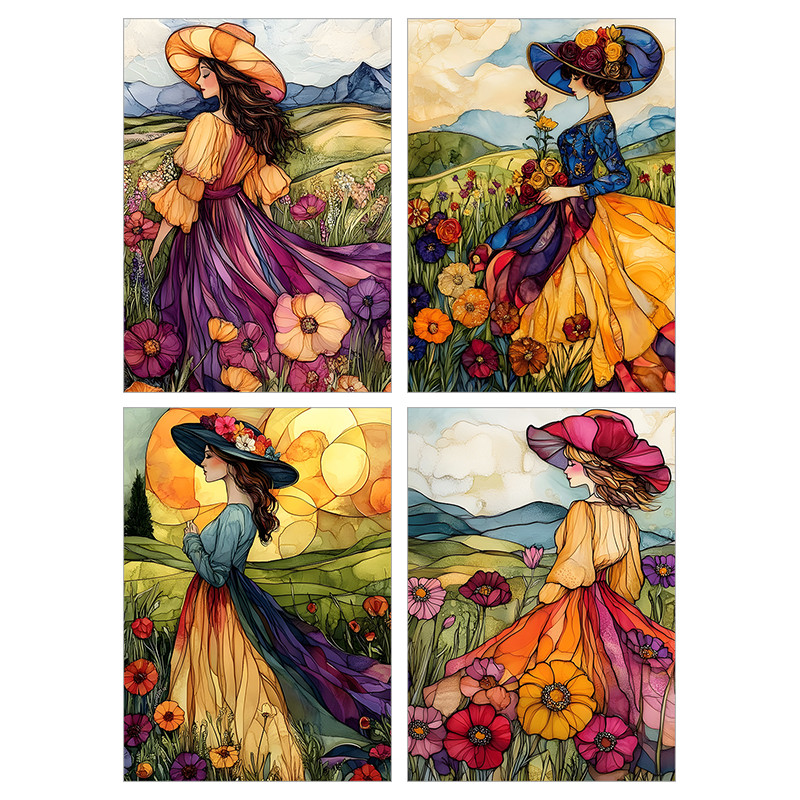 کارت پستال مدل سه بعدی کد CPB5 مجموعه چهار عددی