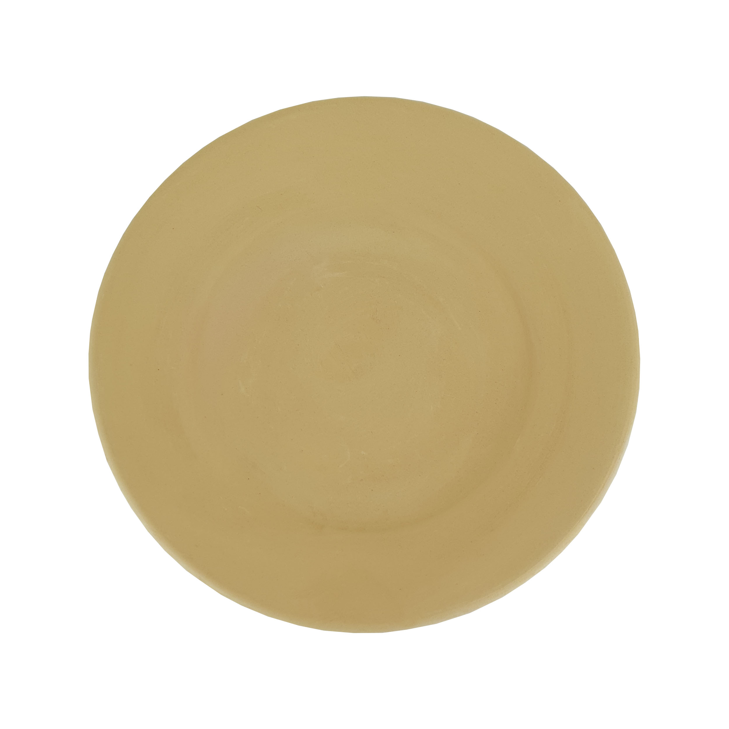 بشقاب سفالی خام مدل پلو خوری مجموعه 6 عددی