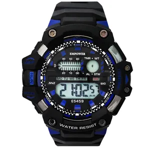 ساعت مچی دیجیتال مردانه امپاور مدل اسپرت ضدآب استخری چراغدار ورزشی SPORT کد687