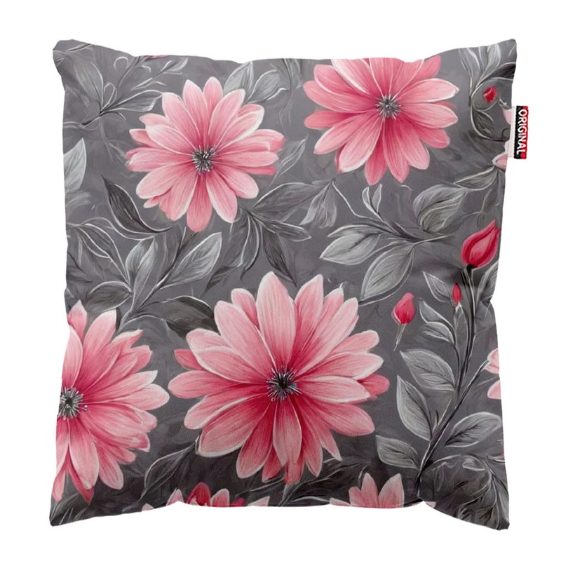 کوسن پاد آفرین طرح گل سایز 30*30 سانتی متر کد 751