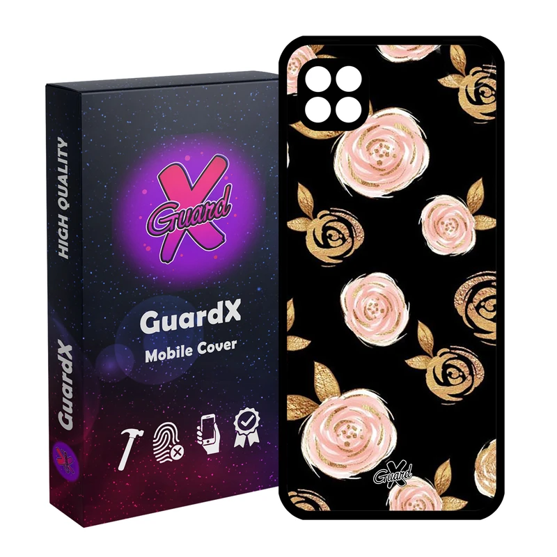 کاور گارد ایکس طرح Flower مدل Glass10105 مناسب برای گوشی موبایل سامسونگ Galaxy A22 5G