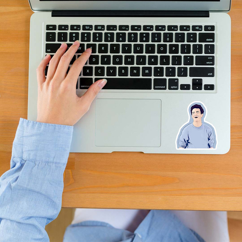 استیکر لپ تاپ کارنیکا طرح فرندز جویی مدل Friends-joey-2222019 مجموعه 2 عددی