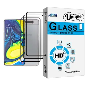 AFS Unique Glass MIX003 Screen Protector For Samsung Galaxy A80 Pack Of 3