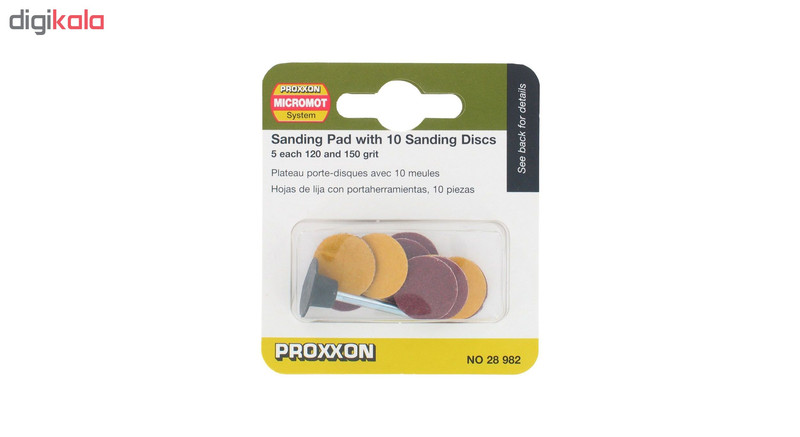 مجموعه 11 عددی دیسک سنگ زنی پروکسون مدل 28982 به همراه نگهدارنده سیلندری