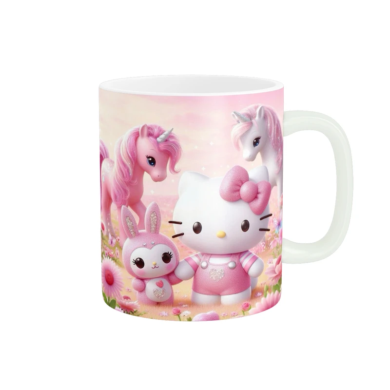 ماگ پاد آفرین طرح اسب تک شاخ کد 4555