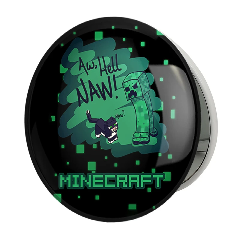 آینه جیبی خندالو طرح بازی ماینکرافت (Minecraft) مدل تاشو کد 37008