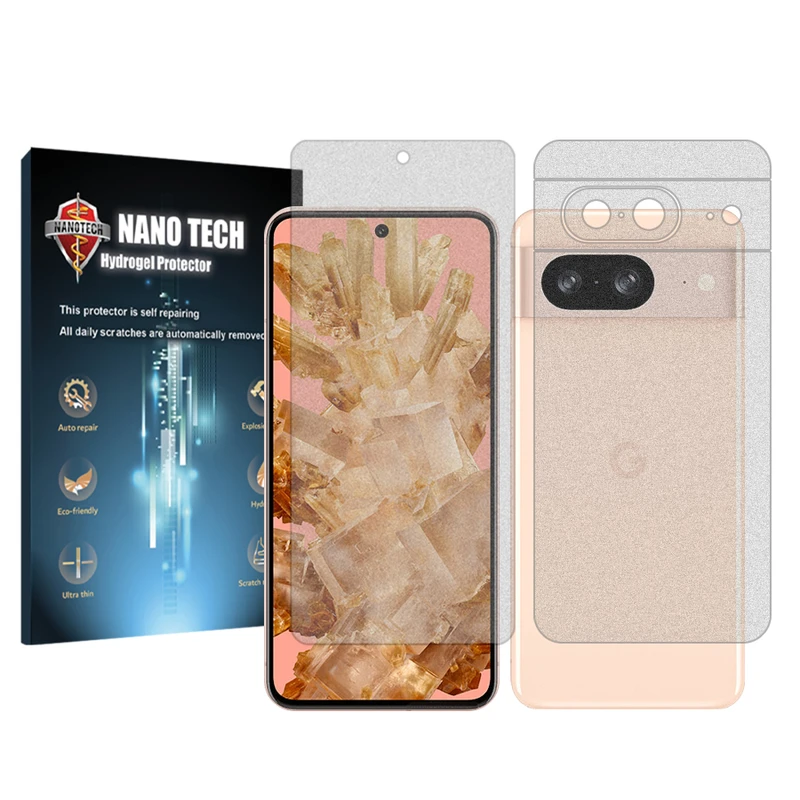 محافظ صفحه نمایش مات نانو تک مناسب برای گوشی موبایل گوگل Pixel 8 به همراه محافظ پشت گوشی