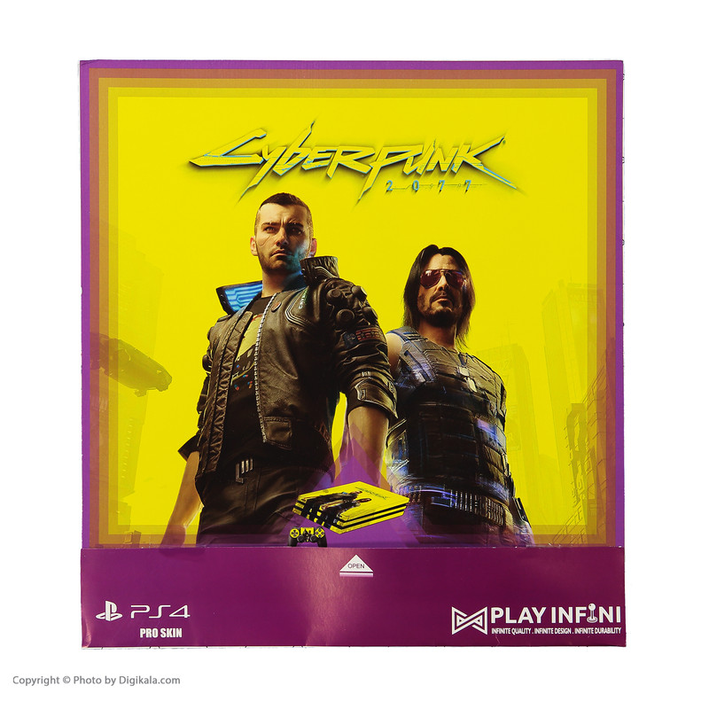 برچسب پلی استیشن ۴ پلی اینفینی مدل Cyberpunk 2077 1