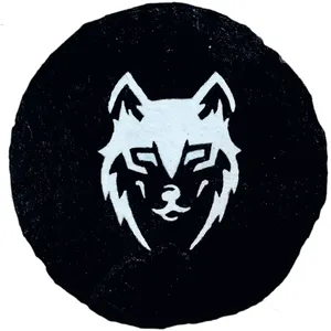 سنگ تزئینی طرح نقاشی شده مدل Wolf