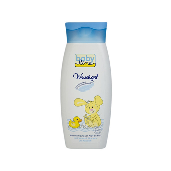 ژل شستشو دهنده سر و بدن کودک بی بی لاین حجم 250 میلی لیتر