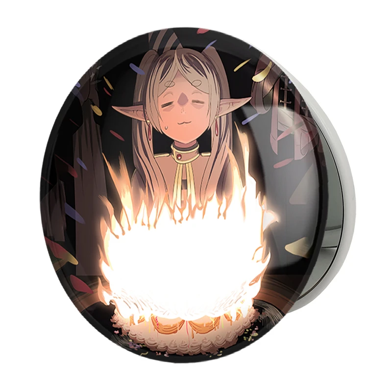 آینه جیبی خندالو طرح انیمه فریرن (Frieren) مدل تاشو کد 33914