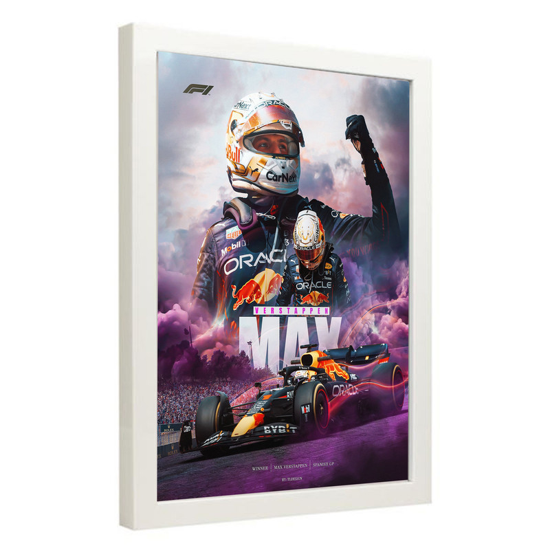 تابلو مدل فرمول یک مکس ورشتپن Verstappen کد LA-F1G1018