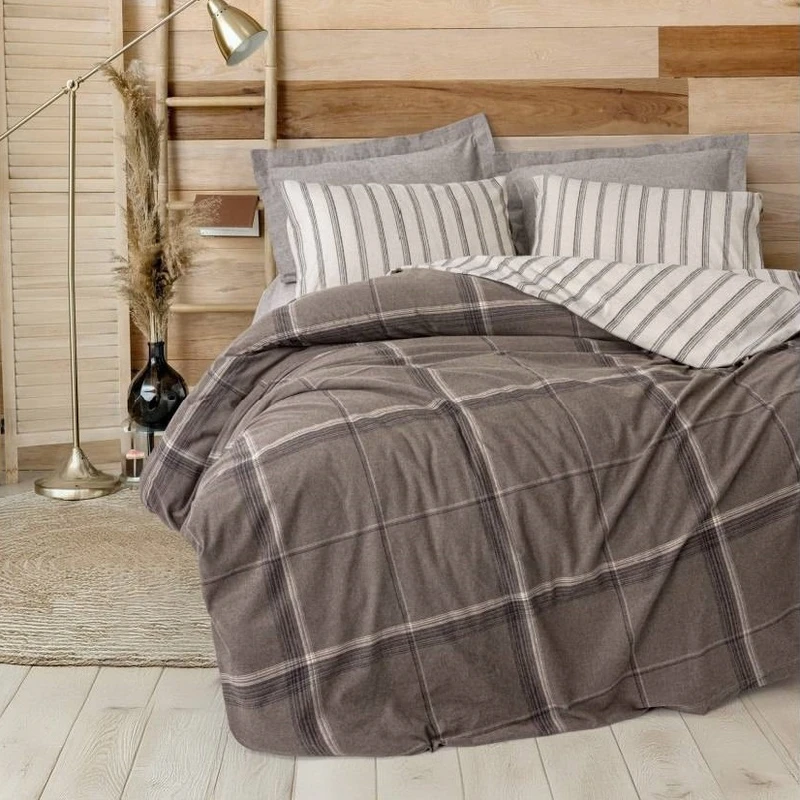 سرویس روتختی کاتن باکس مدل Warm Flanel Caldo Kahve دونفره 4 تکه