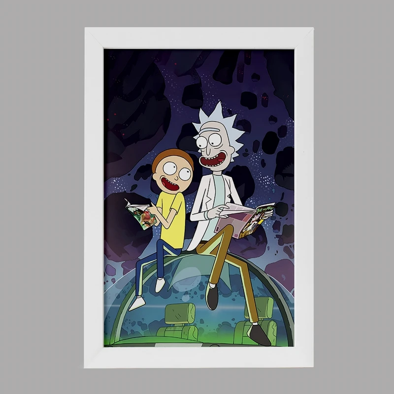 تابلو خندالو مدل ریک و مورتی (Rick and Morty) کد F4933