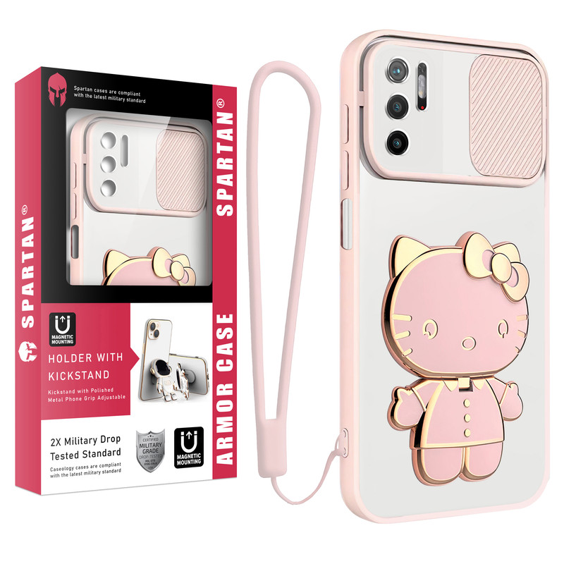 کاور اسپارتان مدل Camshield Kitty مناسب برای گوشی موبایل شیائومی Redmi Note 11 SE / Poco M3 Pro 5G