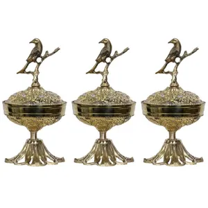 قندان برنزی مدل 129n بسته 3 عددی 