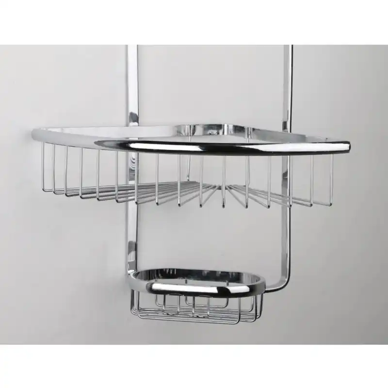 قفسه حمام ایلگار مدل استیل دو طبقه کد LV2