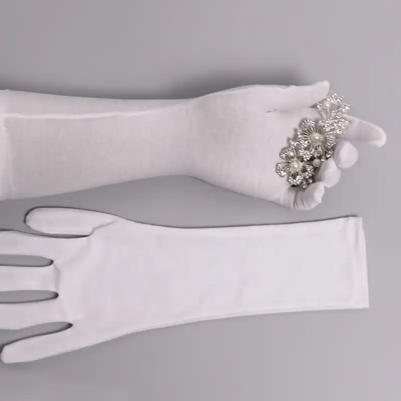 دستکش زنانه ضیاکو ترنج مدل 3668-3 رنگ سفید