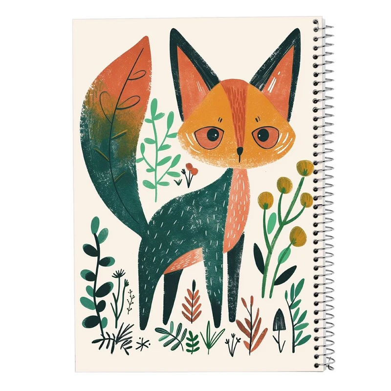 دفتر شطرنجی 50 برگ مدوپد طرح موجودات فانتزی کد DF17017