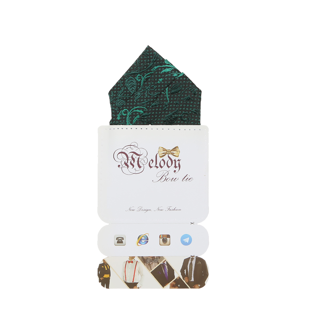 دستمال جیب مردانه ملودی مدل PS5106MSEgrn
