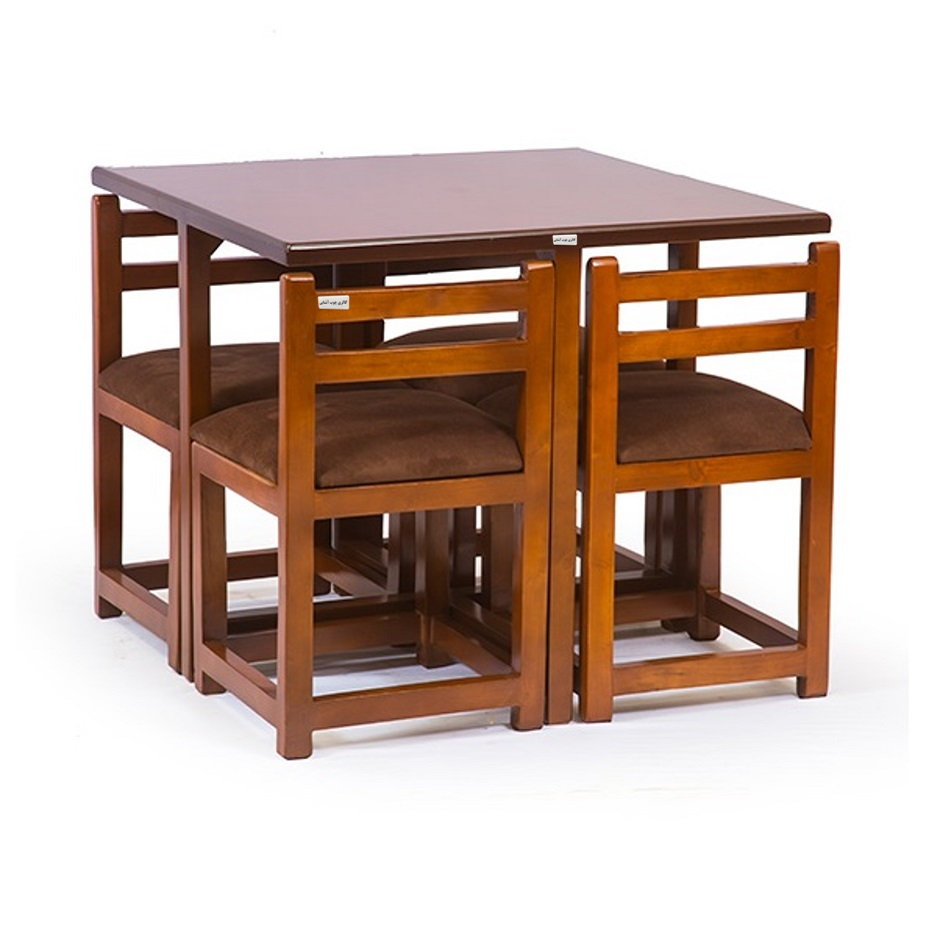 میز و صندلی ناهارخوری 4 نفره گالری چوب آشنایی مدل Ro-006