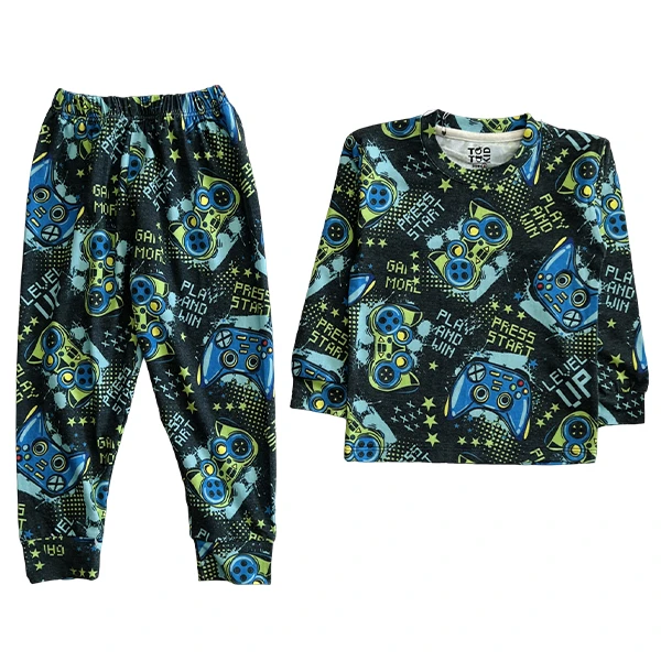 ست تی‌شرت آستین بلند و شلوار راحتی پسرانه مدل پلي استيشن